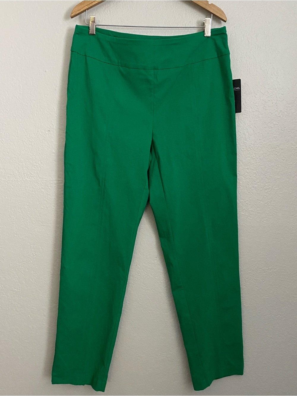 Zac & Rachel Ultimate Fit Pants Women's 16 Green Colorful Stretch Comfort NWT